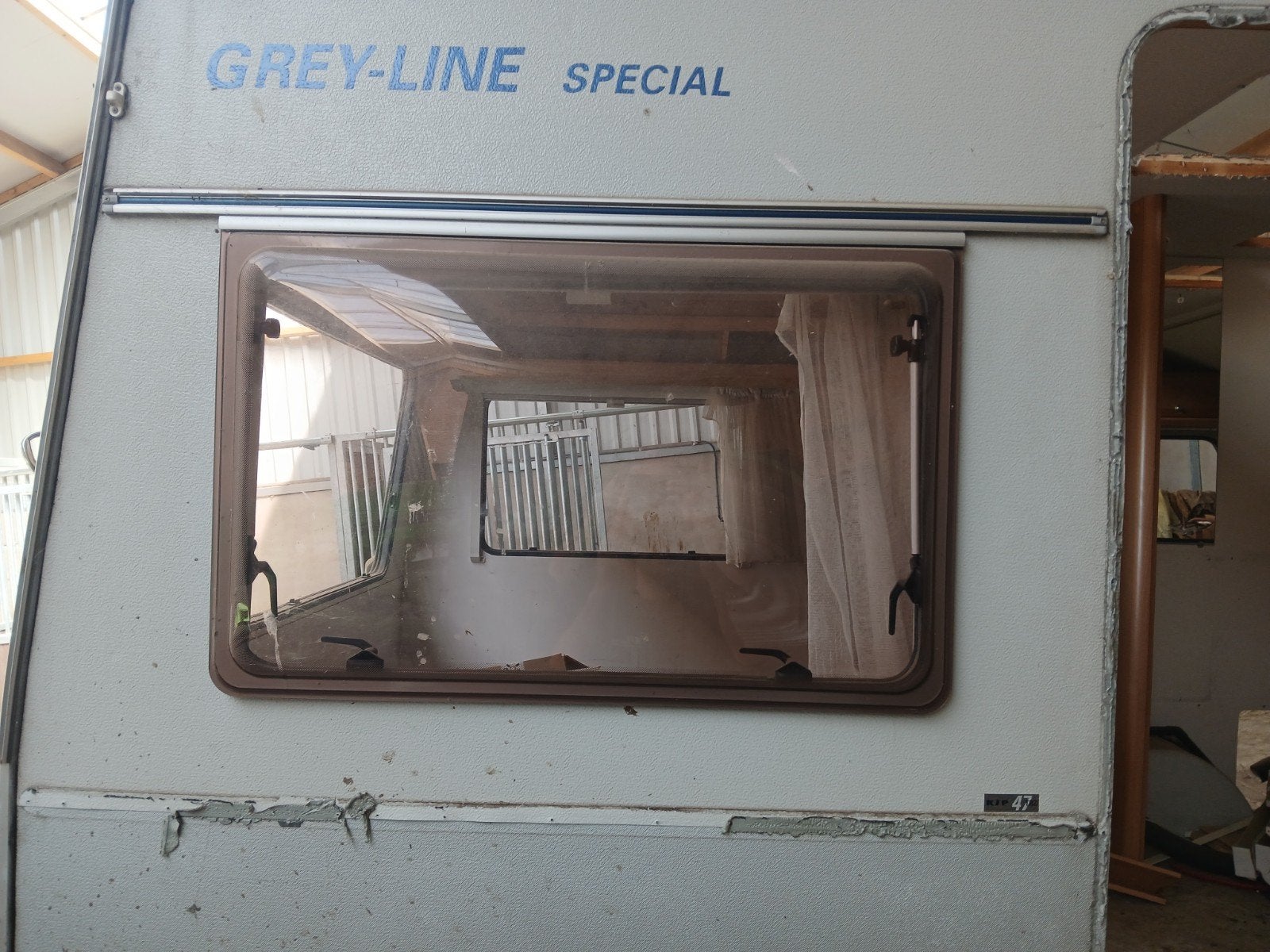 Kip caravan raam - Grey-Line Special, Caravans en Kamperen, Caravan accessoires, Ophalen, Gebruikt