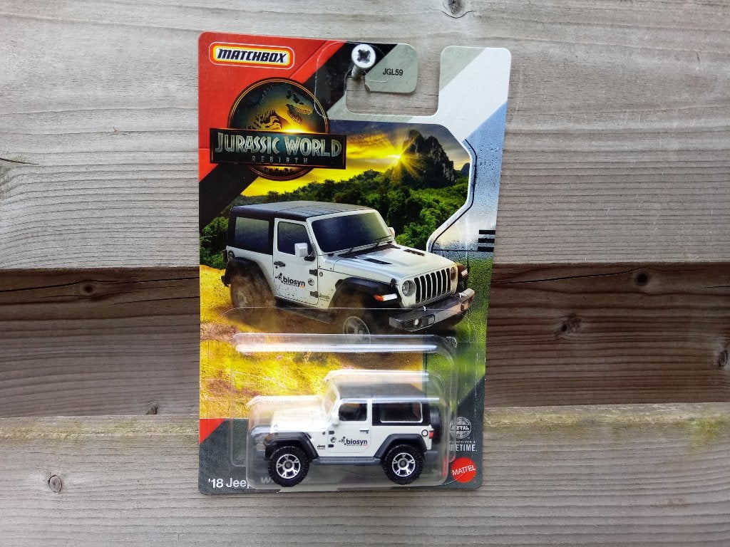 Jeep Wrangler '18 Matchbox Jurassic World, Ophalen, Nieuw, Auto