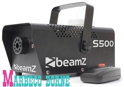 Rookmachine incl. afstandsbediening + Rookvloeistof S500, Rookmachine, Nieuw, Info@marbeco.nl, BeamZ