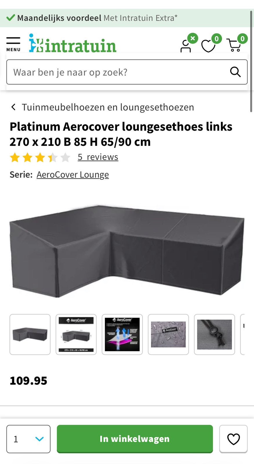 Loungeset hoes, Tuin en Terras, Ophalen, Gebruikt