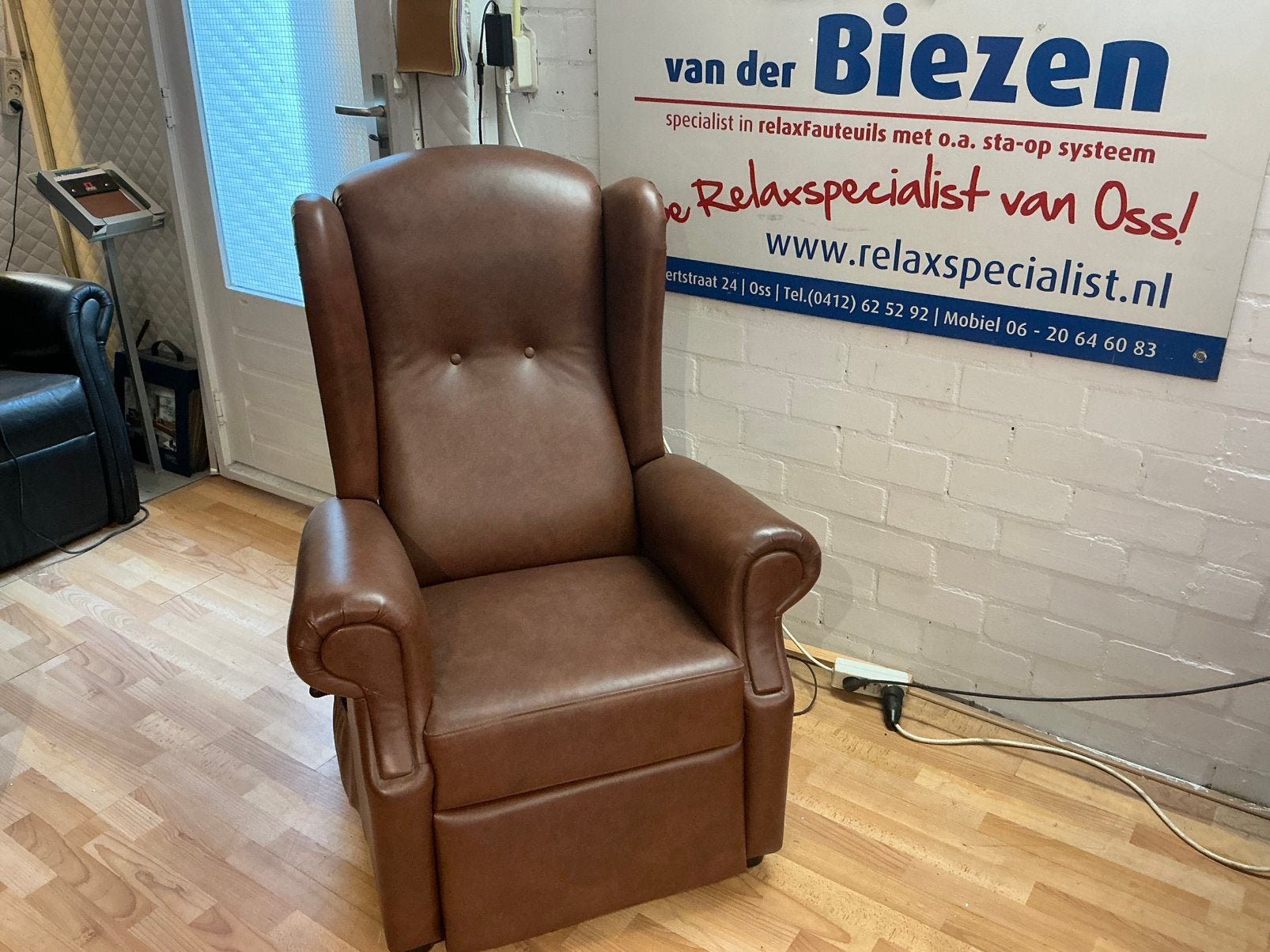 Relaxfauteuil met oren, Ophalen, Zo goed als nieuw, Minder dan 75 cm, 50 tot 75 cm