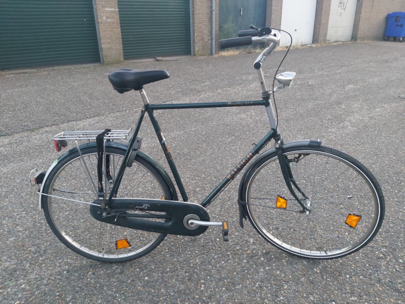 Nette hoge fiets nieuwe banden Gratis, Gebruikt, Versnellingen, 65 cm of meer, Ophalen