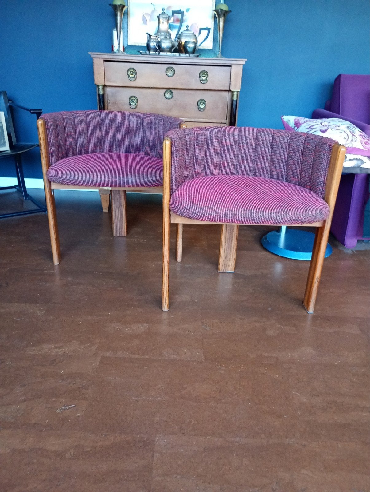 Set van 2 Art Deco Bauhaus stoeltjes, Ophalen of Verzenden