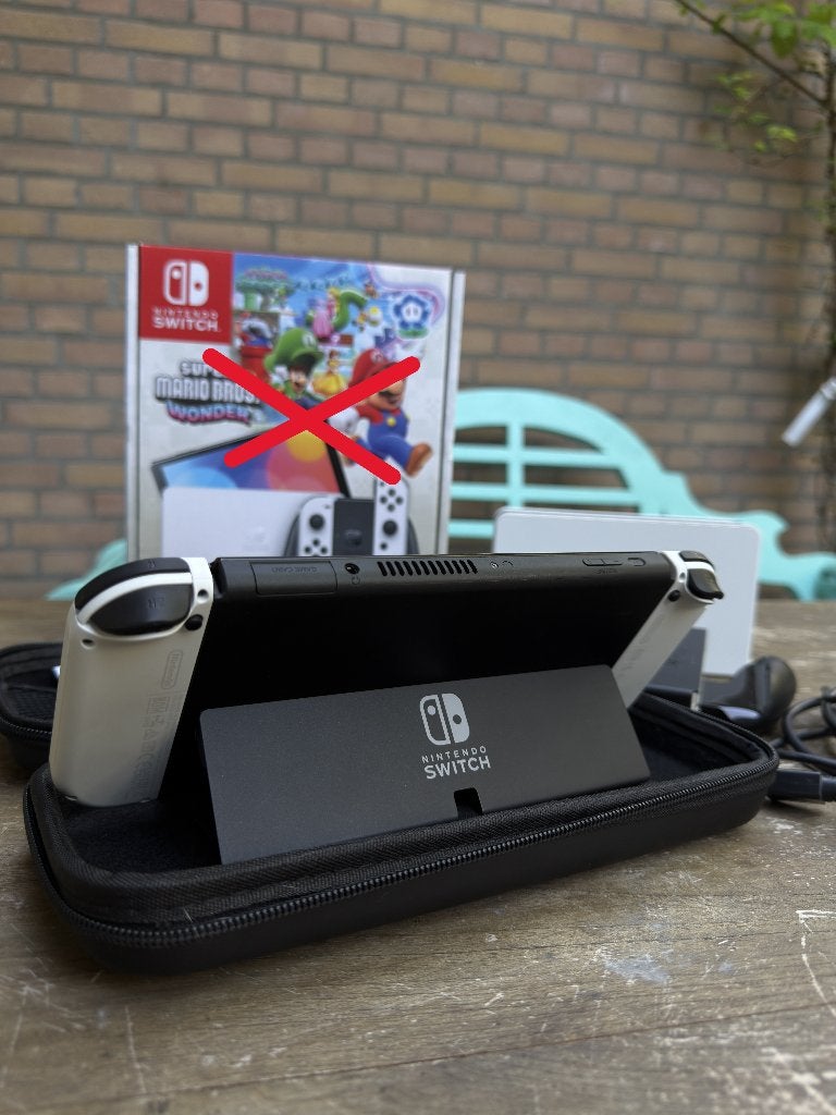 Nintendo Switch Console Set OLED - Wit, Ophalen, Zo goed als nieuw, Met 1 controller, Switch OLED