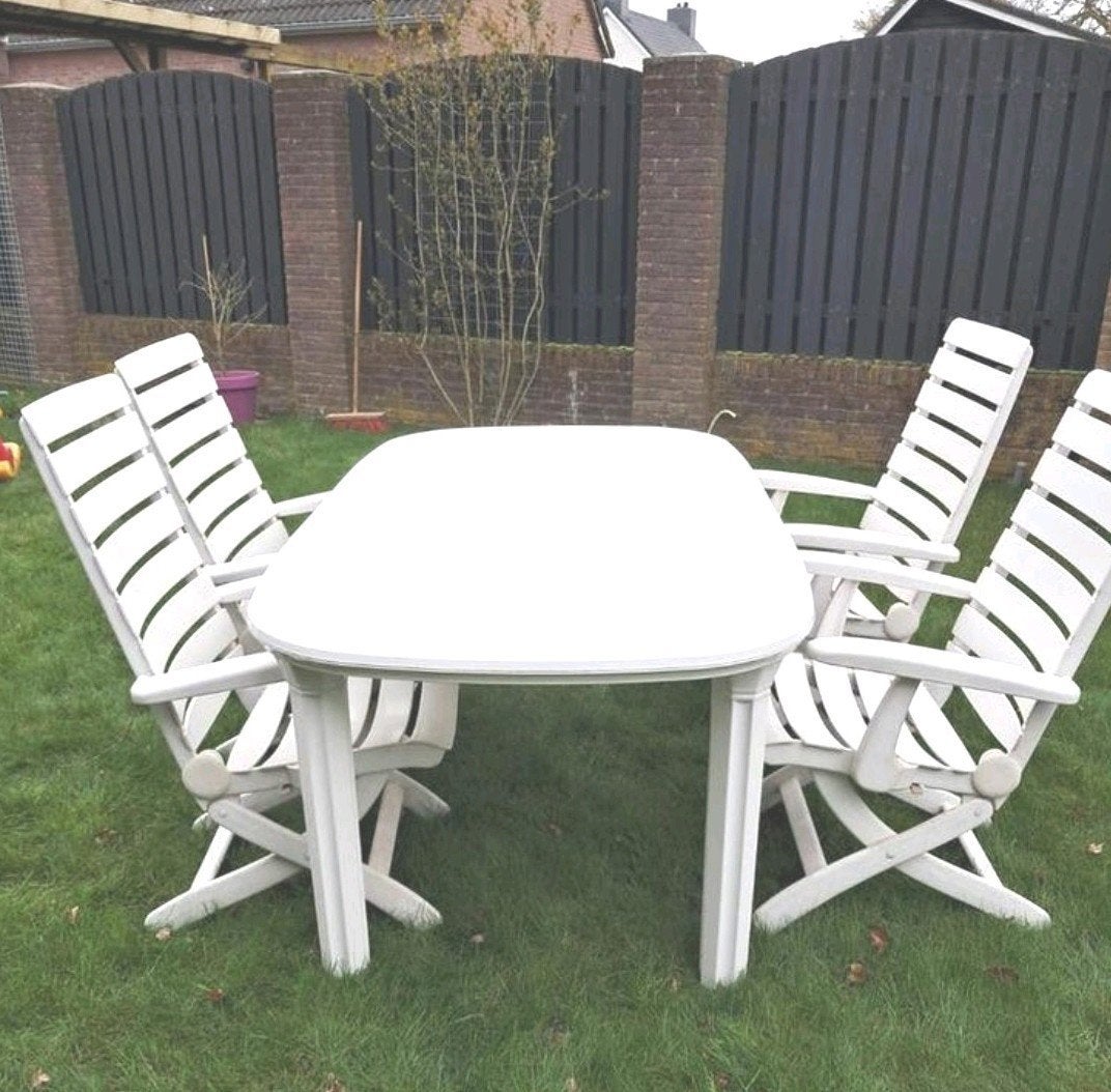 Tuinset met 4 kettler stoelen, Tuin en Terras, Ophalen, Gebruikt, Stoel