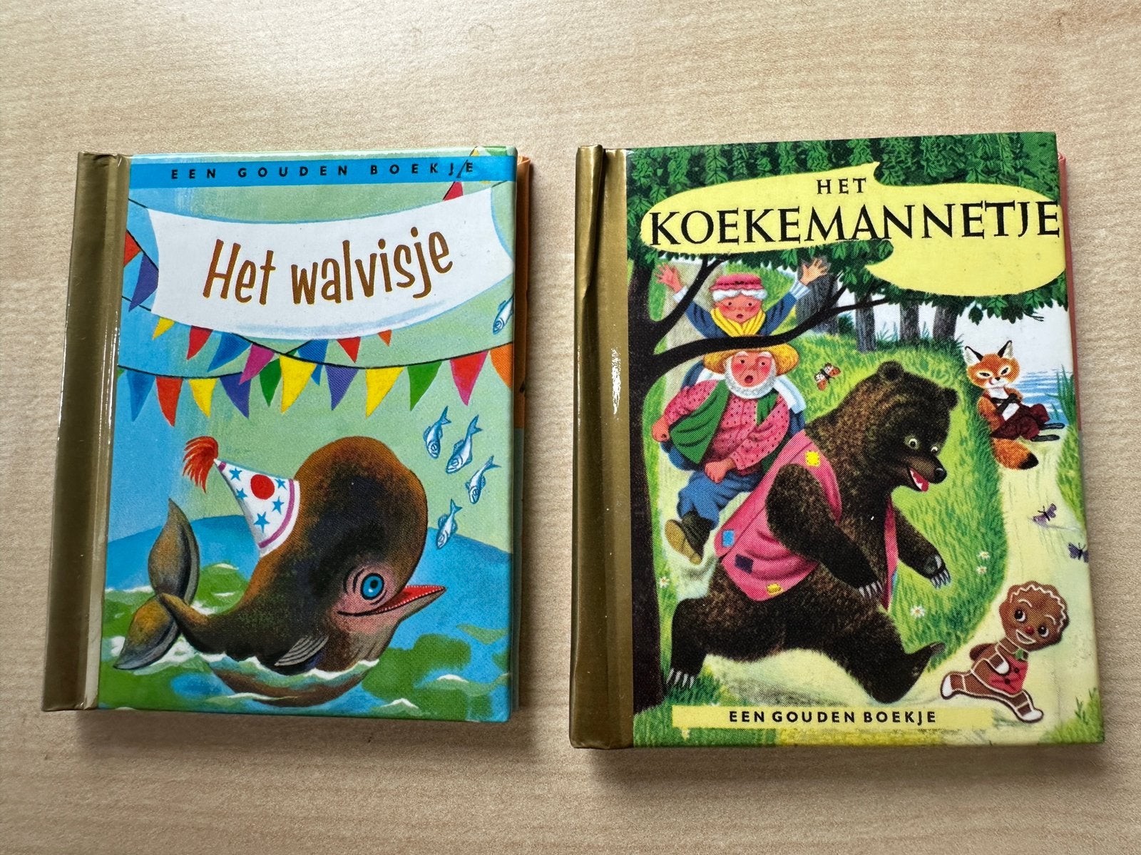 Mini Gouden Boekjes: Het Koekemannetje & Het Walvisje, Boeken, Kinderboeken | Baby's en Peuters, Gelezen, 2 tot 3 jaar, Ophalen of Verzenden