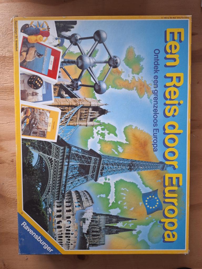 "Een reis door Europa" bordspel, Hobby en Vrije tijd, Gezelschapsspellen | Bordspellen, Ophalen, Zo goed als nieuw
