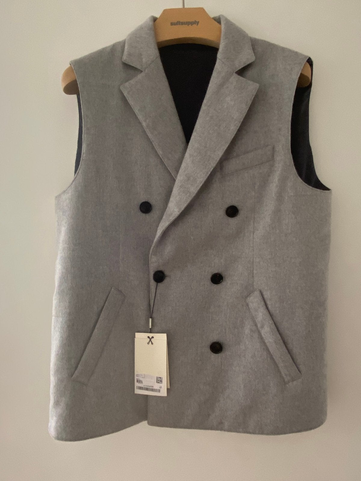 Cashmere gilet/bodywarmer suitsupply maat L, Ophalen of Verzenden, Nieuw, Maat 52/54 (L), Grijs