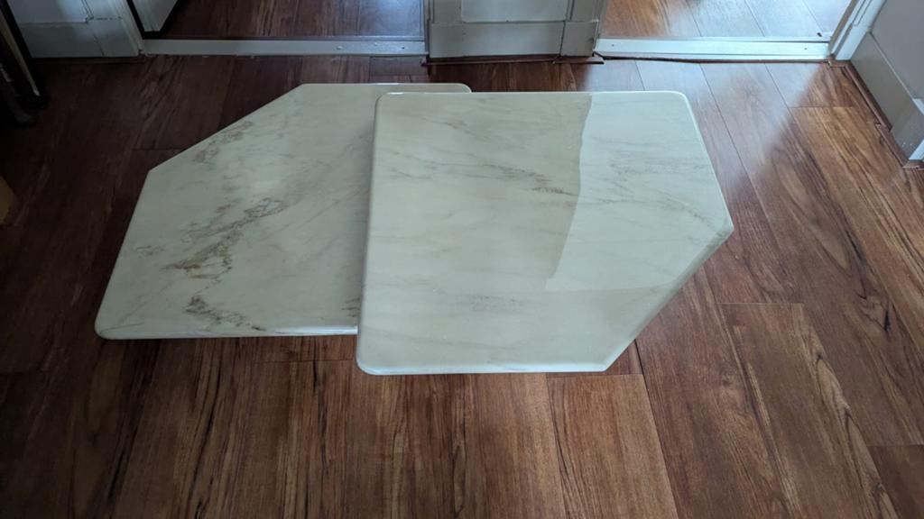 Marmeren salontafel set, Ophalen, Zo goed als nieuw, Overige materialen, Modern, Klassiek, Tijdloos