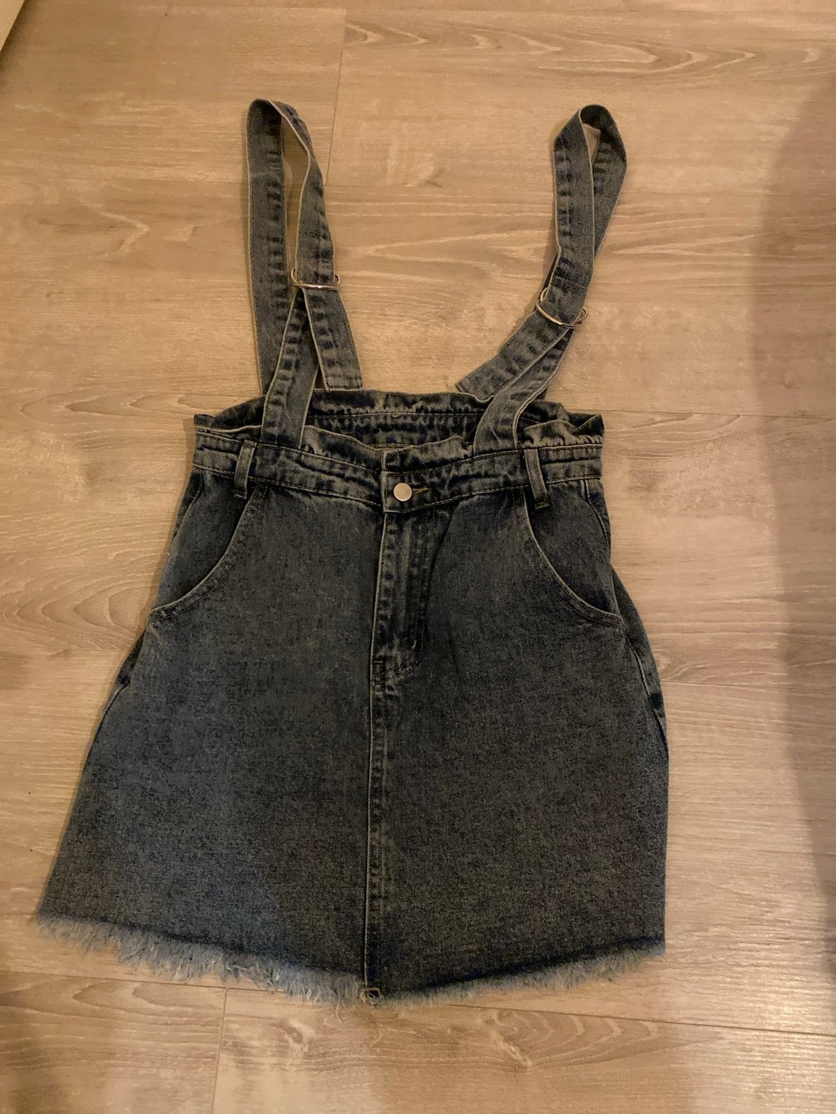 Shein denim rok/jurk maat M, Kleding | Dames, Rokken, Maat 38/40 (M), Blauw, Ophalen of Verzenden, Zo goed als nieuw