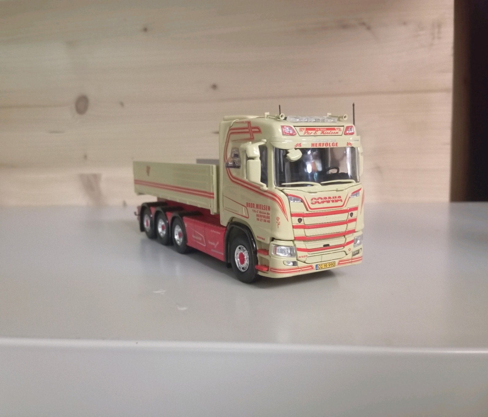 Scania R Peter E. Nielsen Tekno, Hobby en Vrije tijd, Ophalen of Verzenden, Nieuw, Bus of Vrachtwagen, Tekno