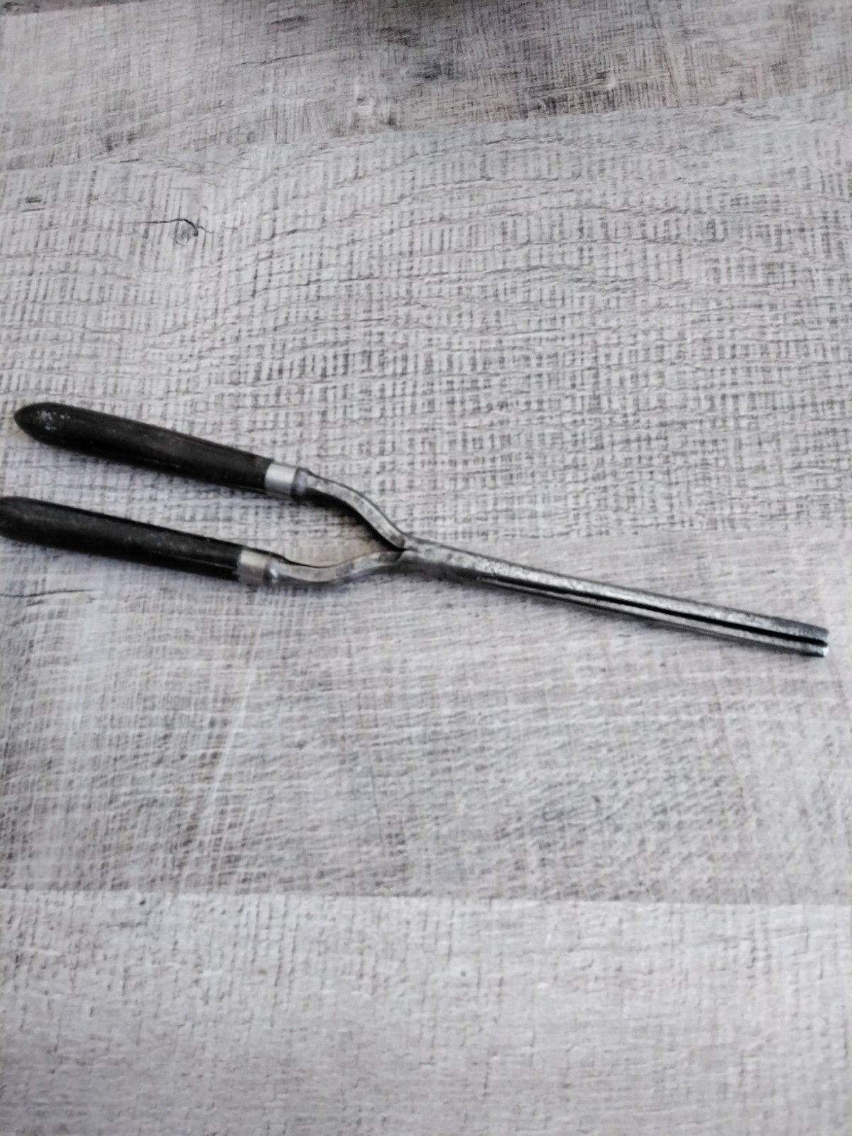 Antieke Haarkrultang met Houten Handvatten, Ophalen of Verzenden