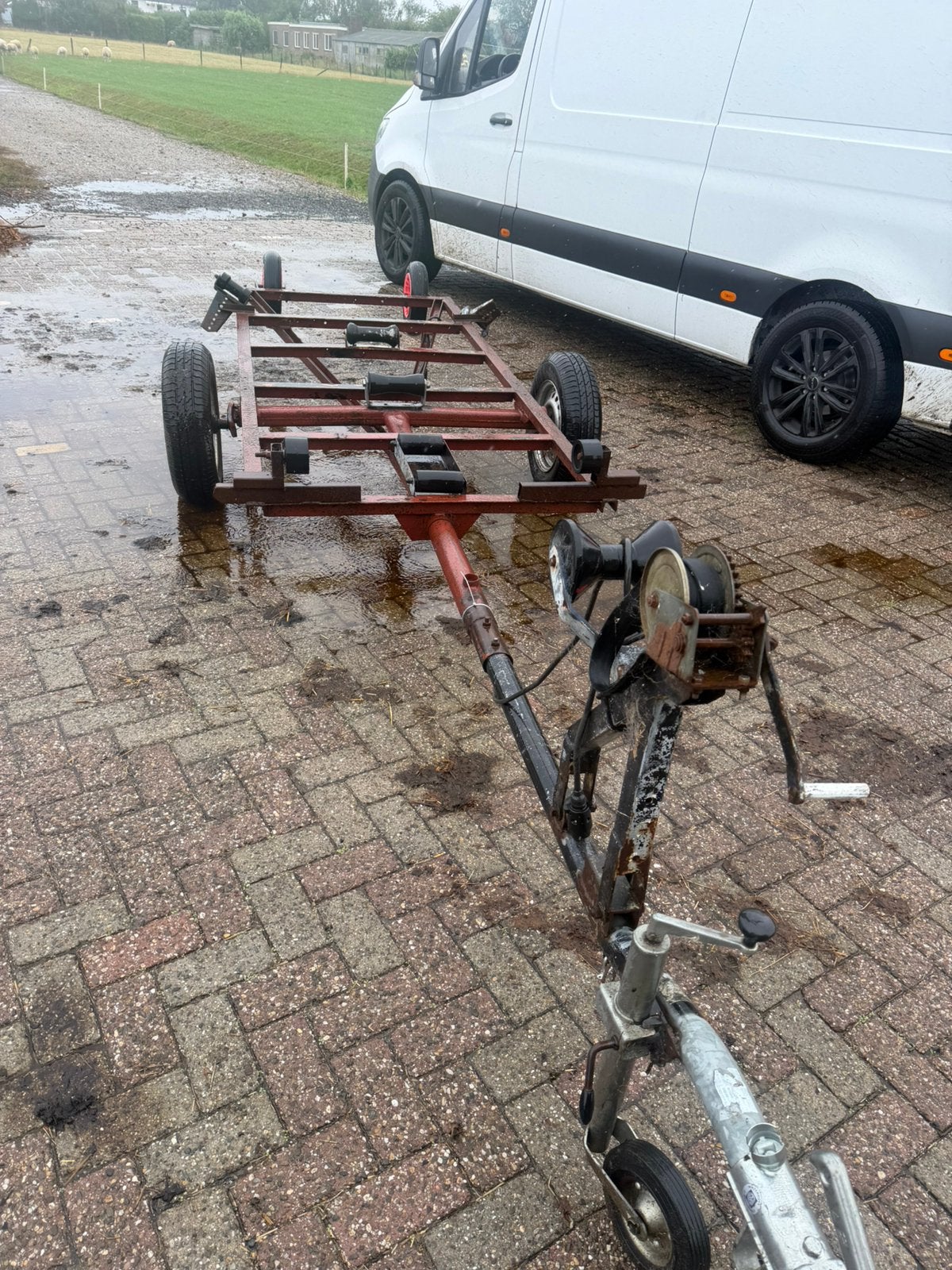 Boot trailer, Ophalen of Verzenden, Zo goed als nieuw