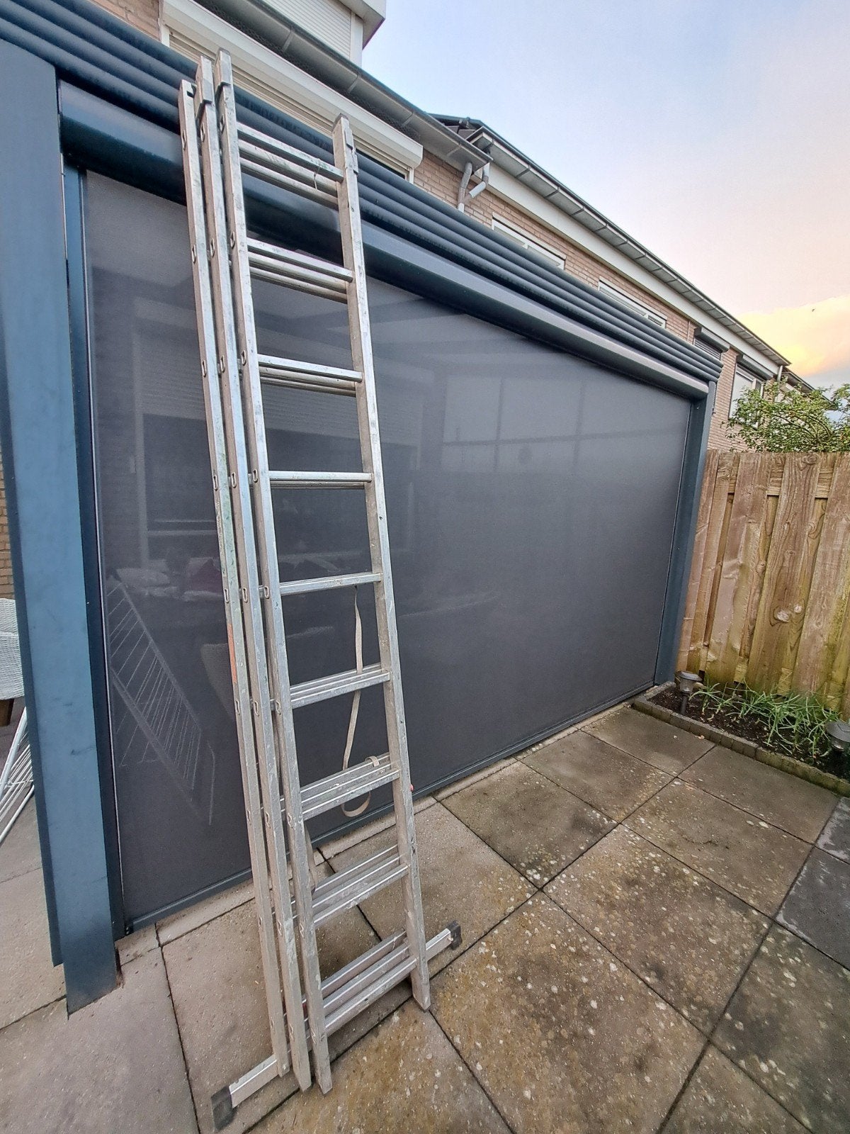 Aliminium  ladder., Ophalen of Verzenden, Gebruikt, 4 meter of meer