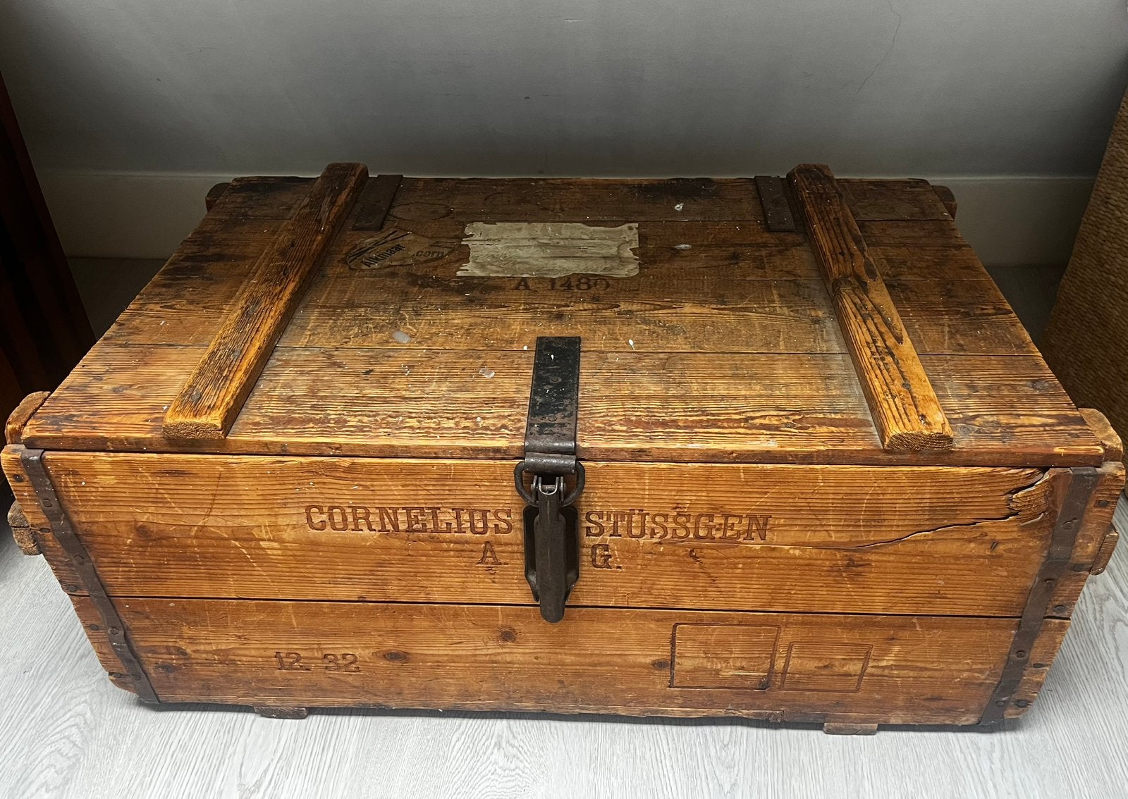 Originele scheepskist, Huis en Inrichting, Woonaccessoires | Kisten, Ophalen, Gebruikt