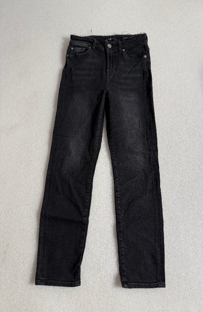 stoere zwarte 7 For All Mankind jeans maat 26, Zwart, Ophalen of Verzenden, Zo goed als nieuw, W27 (confectie 34) of kleiner
