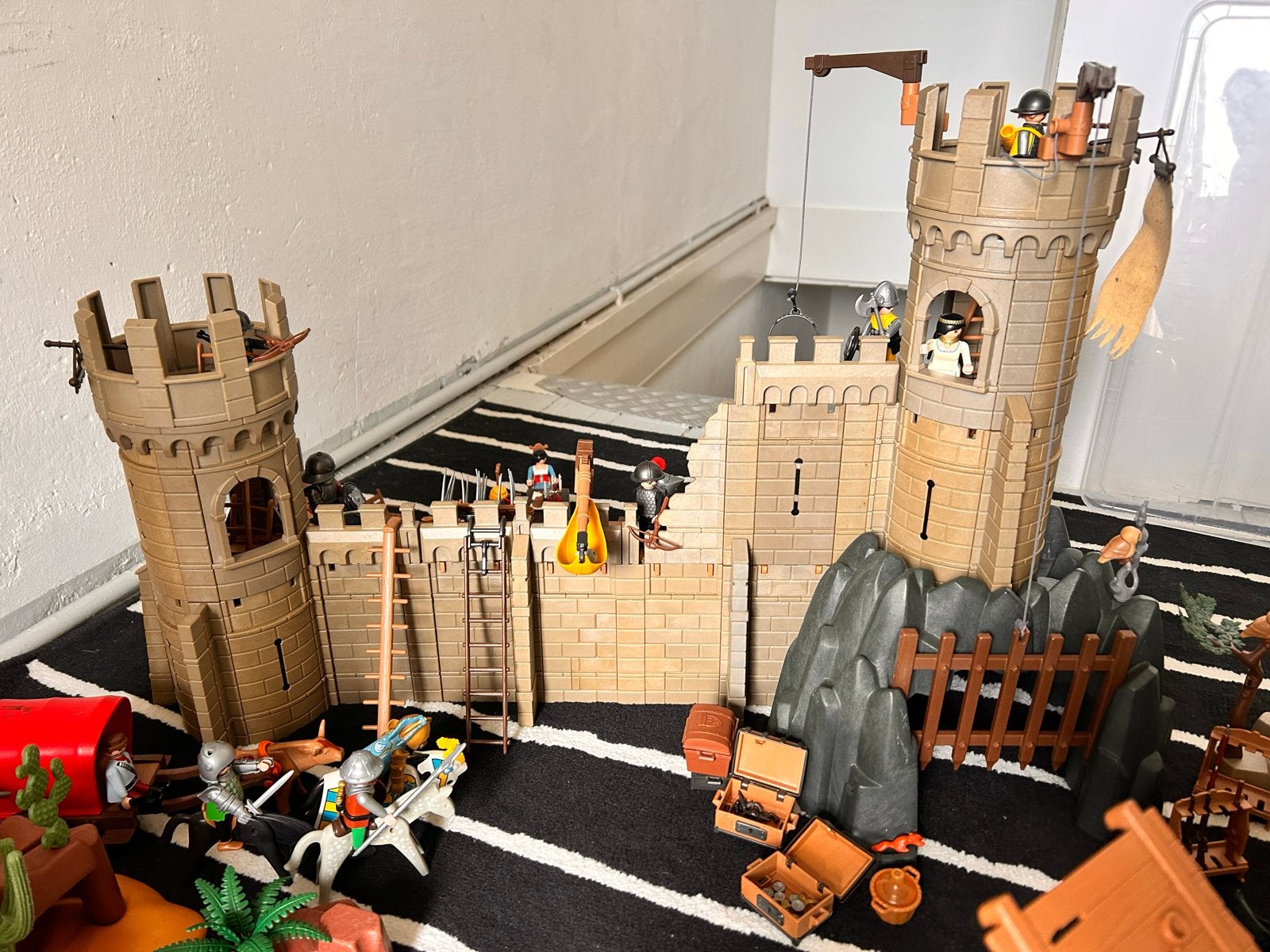 Grote Playmobil collectie: Kasteel, piraten, cowboys, ridder, Ophalen, Gebruikt, Jongen of Meisje