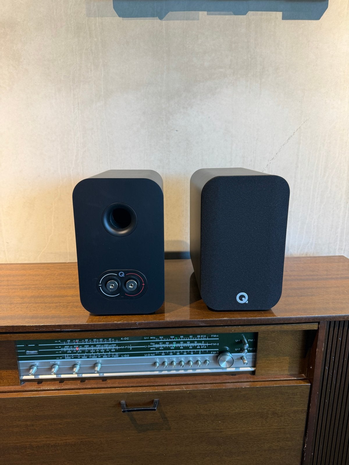 Q Acoustics 5010 Boekenplank Luidsprekers - Zwart, Overige merken, ., Ophalen of Verzenden, Zo goed als nieuw