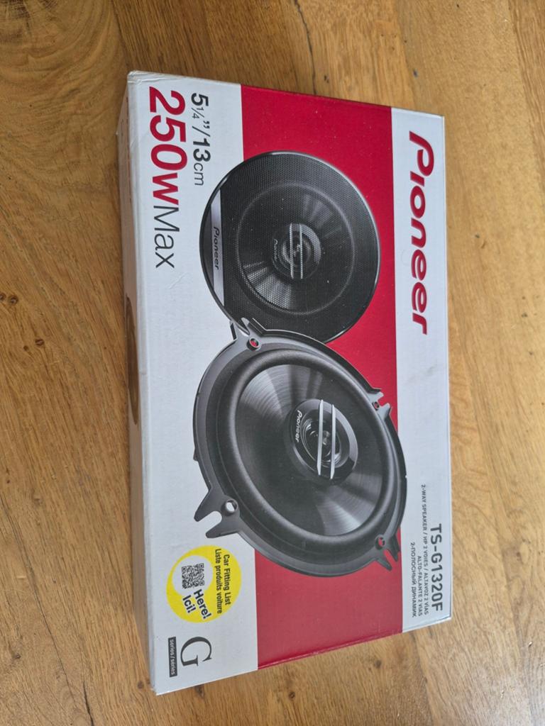 Pioneer TS-G1320F 250W autospeakers 13cm, Ophalen of Verzenden, Nieuw