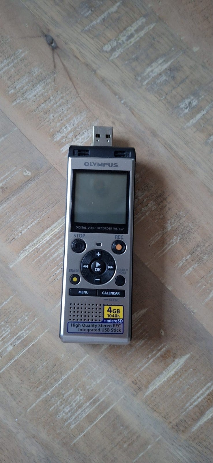 Olympus Digital Voice Recorder WS-852 - Goede staat, Ophalen of Verzenden, Zo goed als nieuw