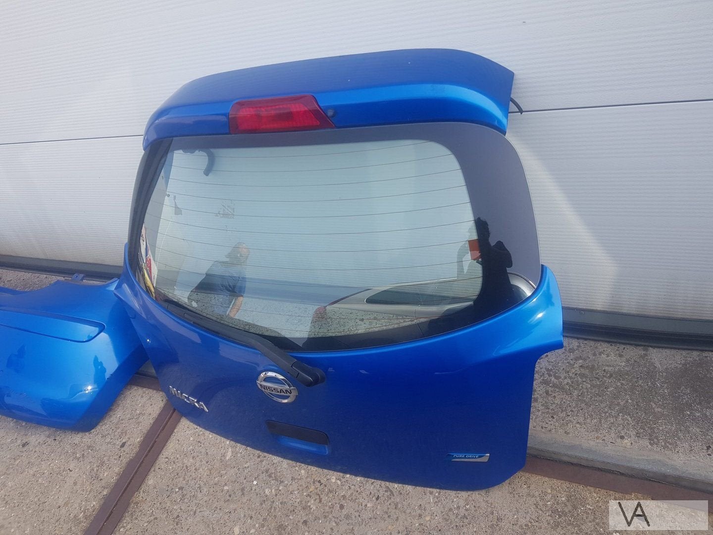 Nissan Micra 2010 - 2017 achterklep blauw nette staat €150, Auto-onderdelen, Gebruikt, -, Ophalen of Verzenden, Achter
