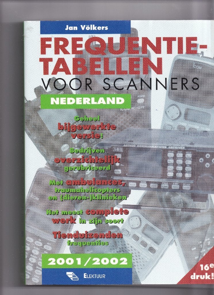 Frequentie Tabellen voor Scanners 16e Druk Nieuw, Ophalen of Verzenden, Nieuw