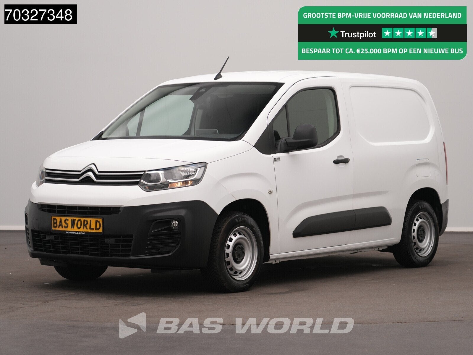 Citroën Berlingo 110pk Benzine Groot scherm Navi Camera Tre, Auto's, Bestelauto's, Stof, 1199 cc, Citroën, Wit
