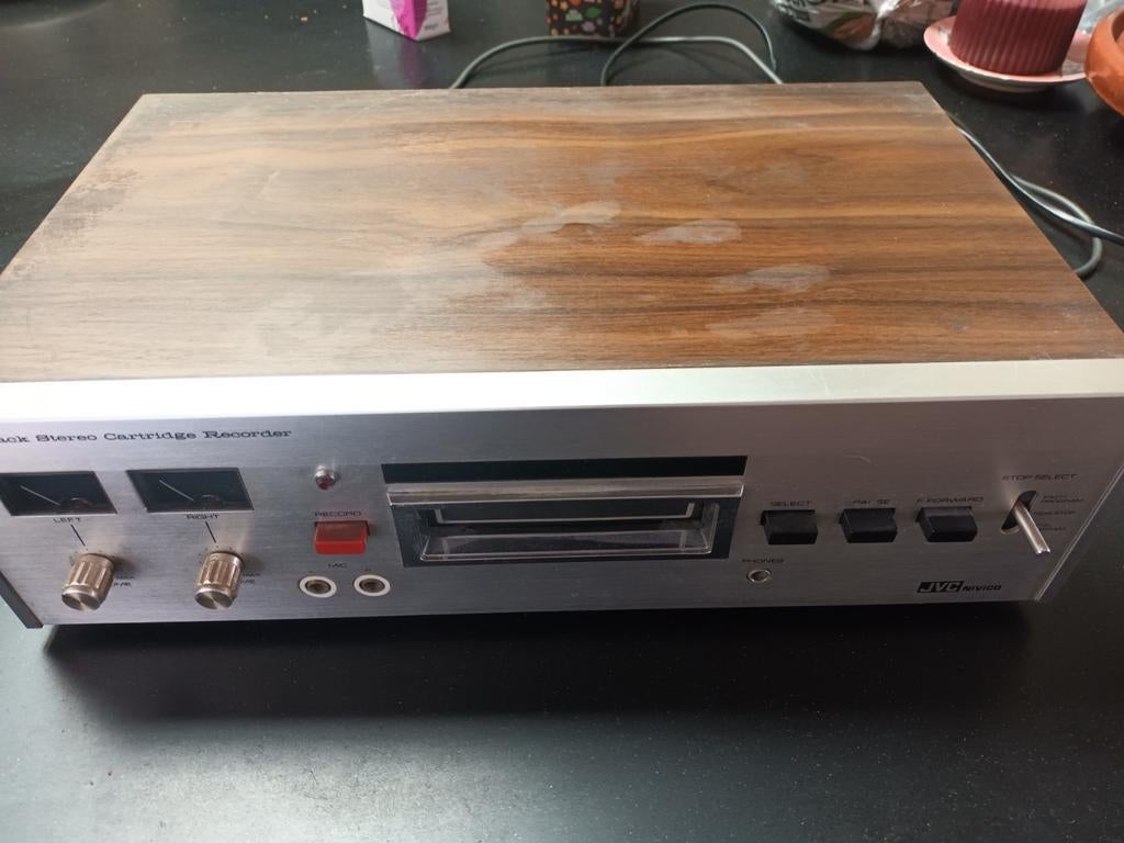 JVC 8 Track Stereo Cartridge Recorder - Getest en Werkend, Audio, Tv en Foto, Bandrecorders, Ophalen of Verzenden, Bandrecorder