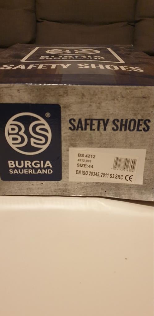 Burgia Sauerland veiligheidsschoenen S3 SRC, maat 44, Ophalen, Nieuw