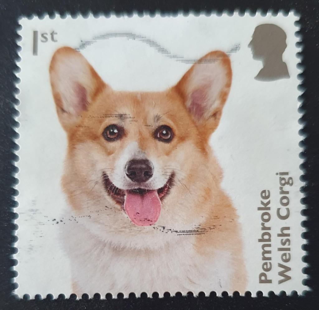 141-26 Engeland / Pembroke Welsh Corgi, Verzenden, Gestempeld