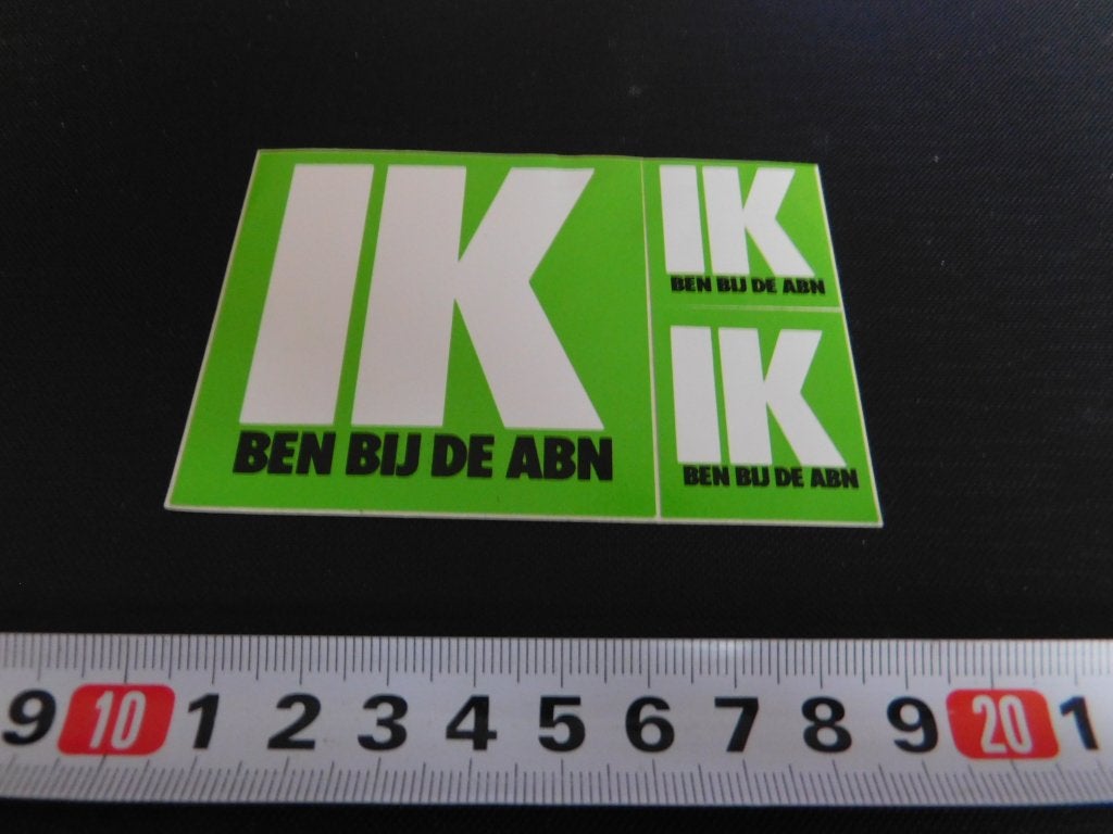 sticker Set IK ben bij de ABN  Bank KJ670*, Verzamelen, Ophalen, Zo goed als nieuw