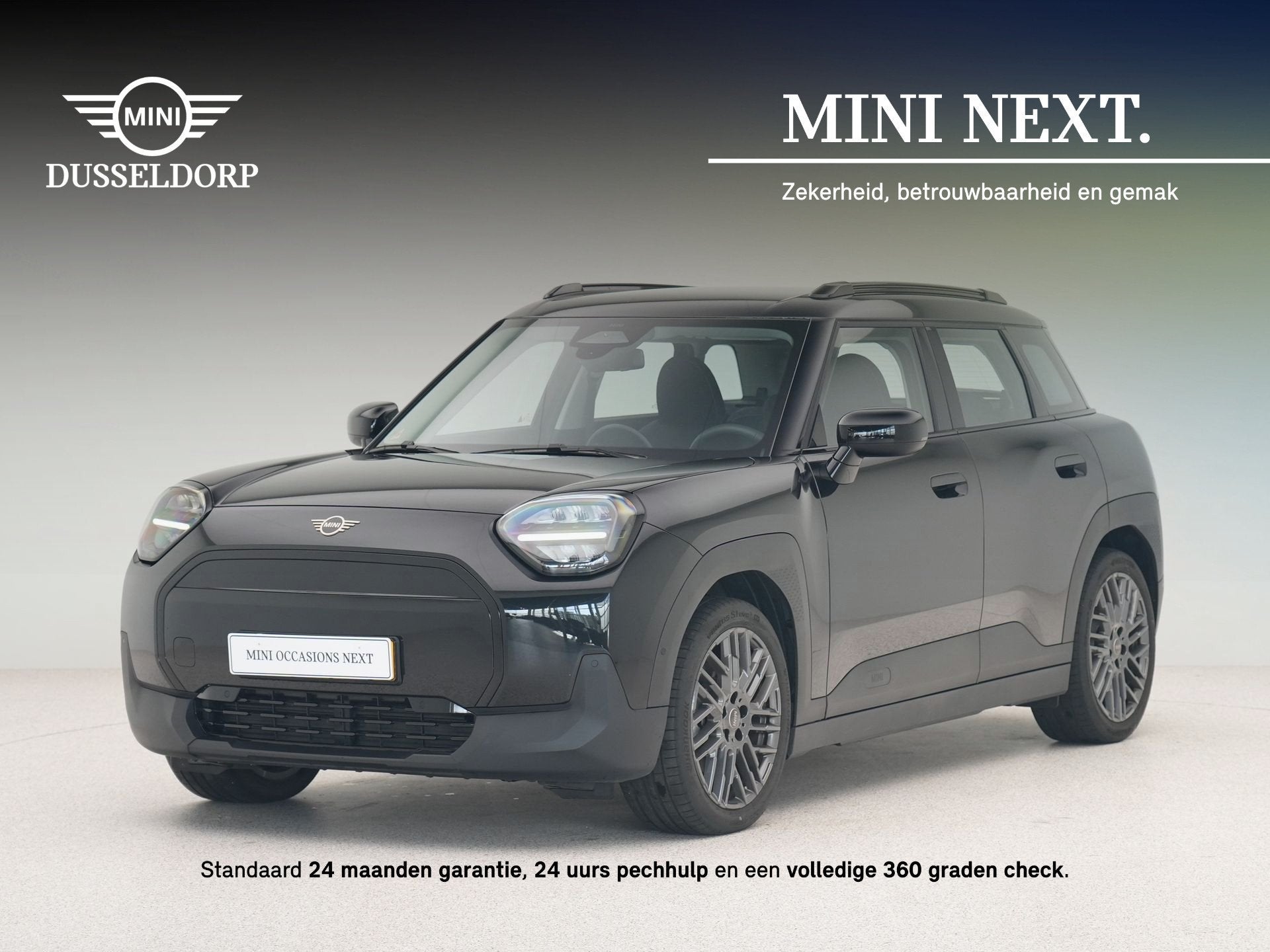 MINI Aceman E Essential (bj 2025, automaat), Auto's, Stof, Gebruikt, Met garantie (alle), Zwart