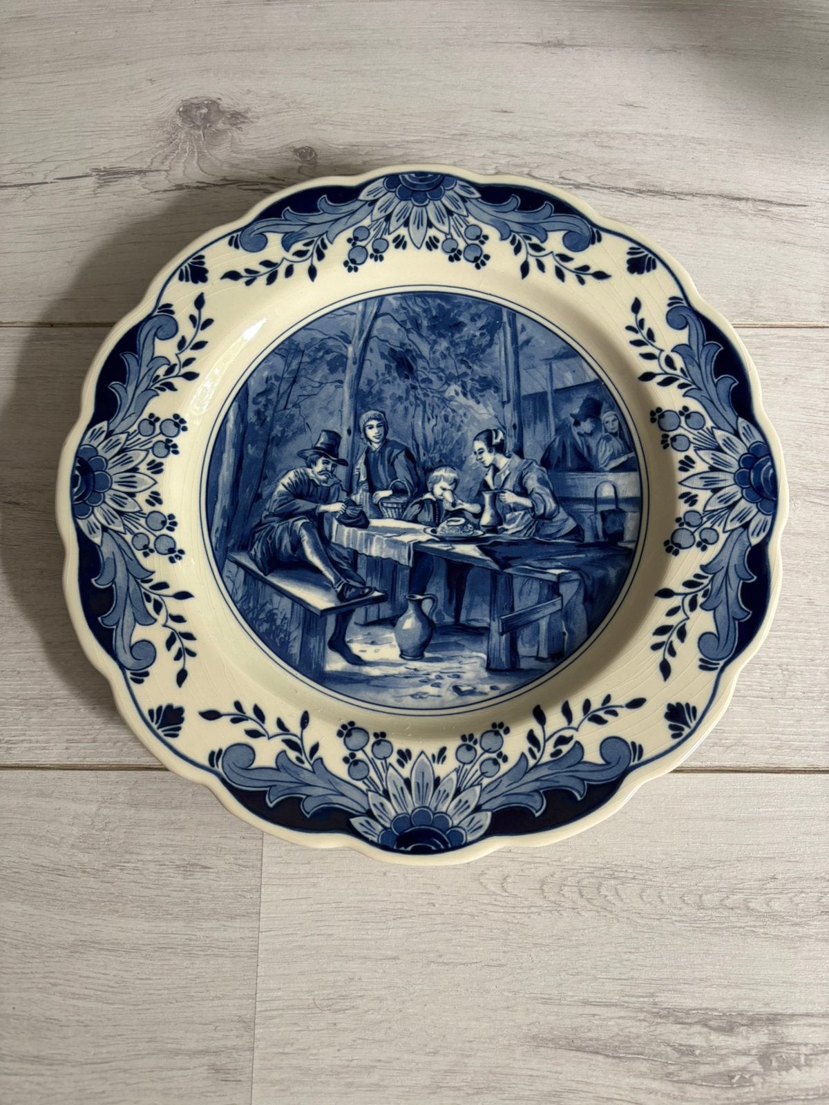 Set van 3 Regina Delfts Blauw Wandborden - Jan Steen, Ophalen of Verzenden
