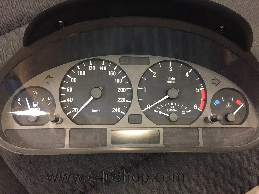 Kilometer teller BMW E46 318 D 320D handbak oem 4117708, Gebruikt, -, -, Ophalen of Verzenden