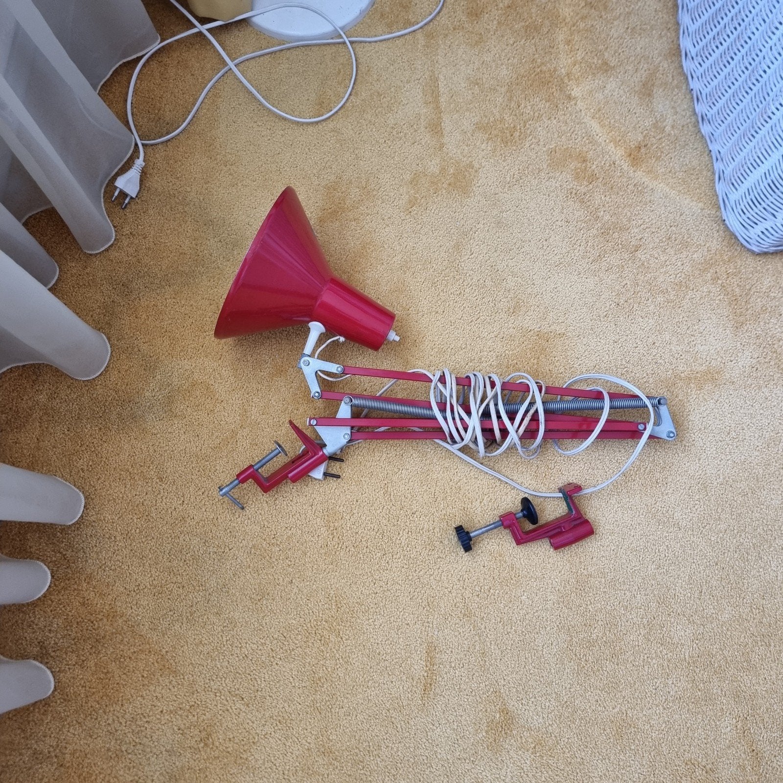 Vintage Verstelbare Wandlamp - Rood, Ophalen