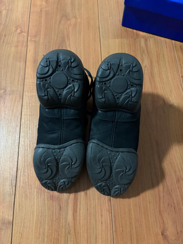 Papillon Zwarte leren Danssneakers - Maat 38 / 7,5, Ophalen of Verzenden, Zo goed als nieuw, Zwart, Dansschoenen