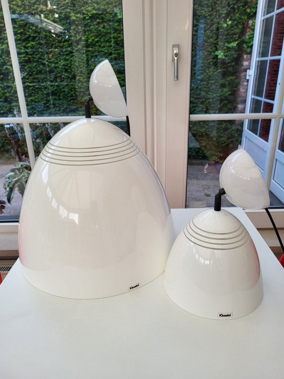 Prachtige set Vintage iGuzzini Design Lampen – Jaren '80, Huis en Inrichting, Ophalen of Verzenden, Gebruikt, Kunststof, Vintage design