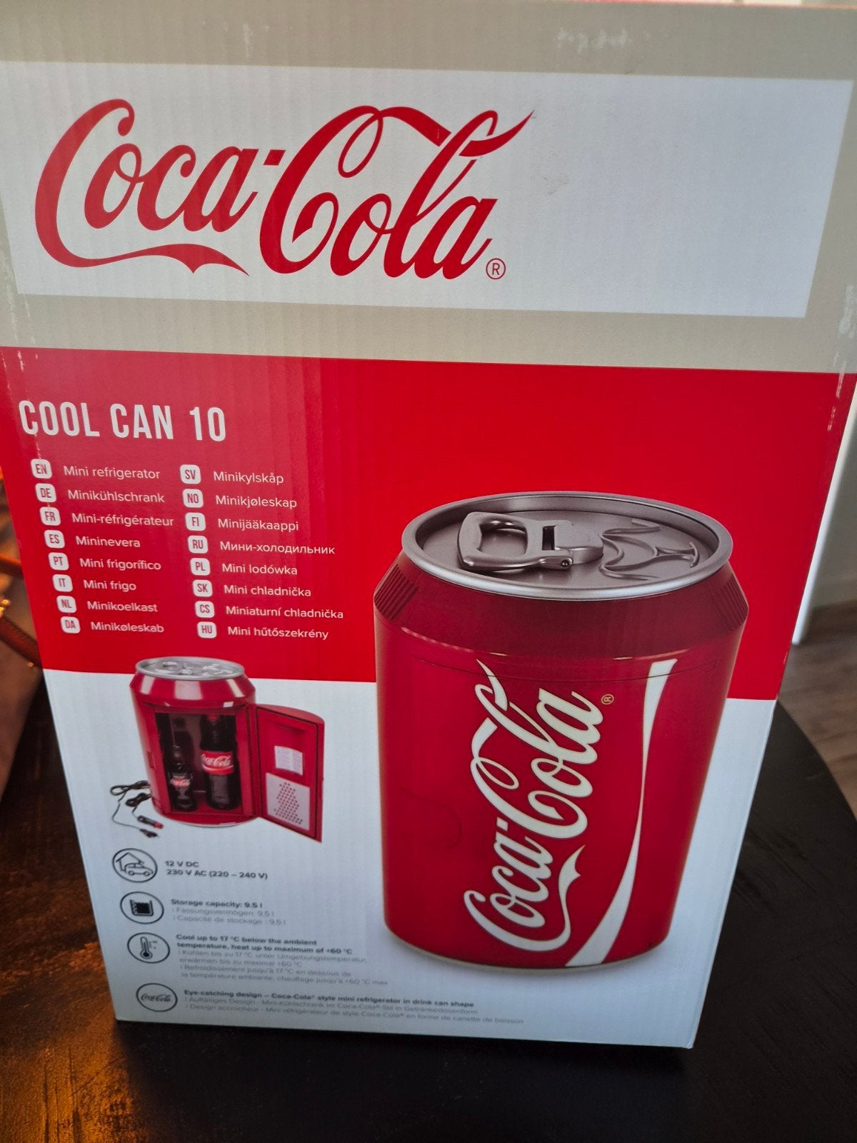 Coca-Cola Mini Koelkast - Cool Can 10 - Draagbaar, Ophalen, Zonder vriesvak, Nieuw, Minder dan 75 liter