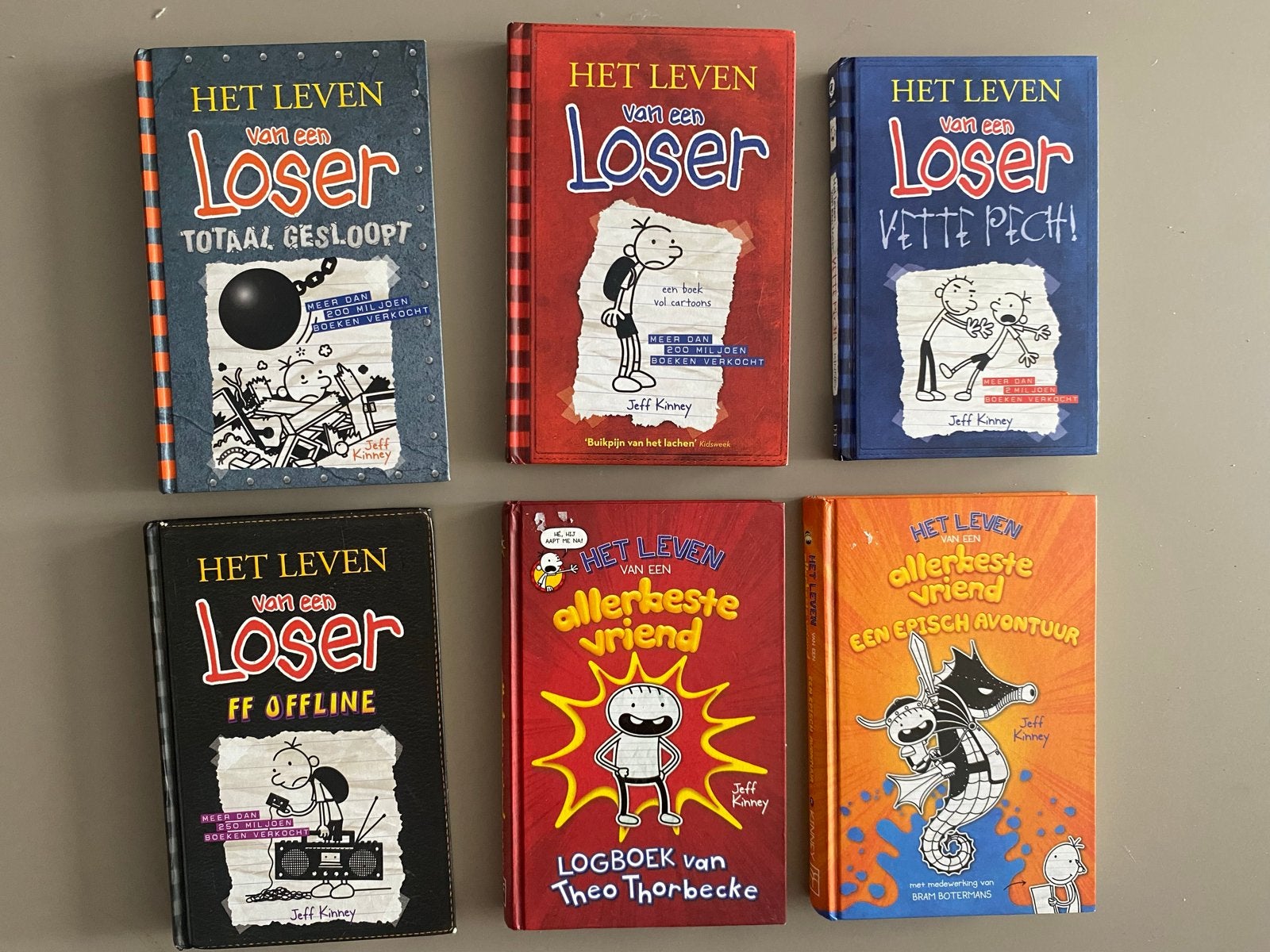 6x Het Leven van een Loser & Allerbeste Vriend boekenpakket, Ophalen, Gelezen, Fictie