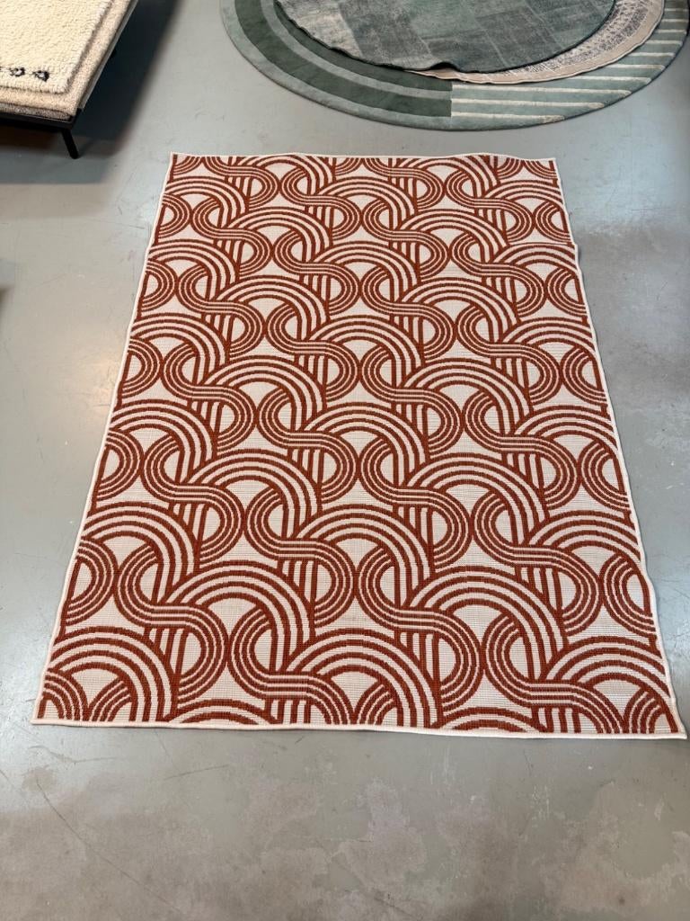 Buitenkleed Donkerrood 160x230 cm, Interieur05, 8914 BK, 150 tot 200 cm, Ophalen of Verzenden