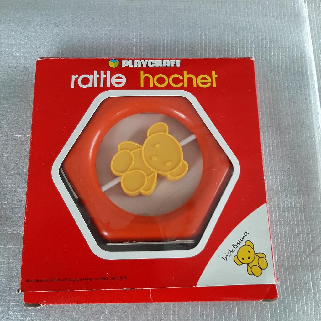 Playcraft Rattle Dick Bruna 1979 rammelaar / bijtring, Kinderen en Baby's, Speelgoed | Babyspeelgoed, Ophalen of Verzenden, Gebruikt