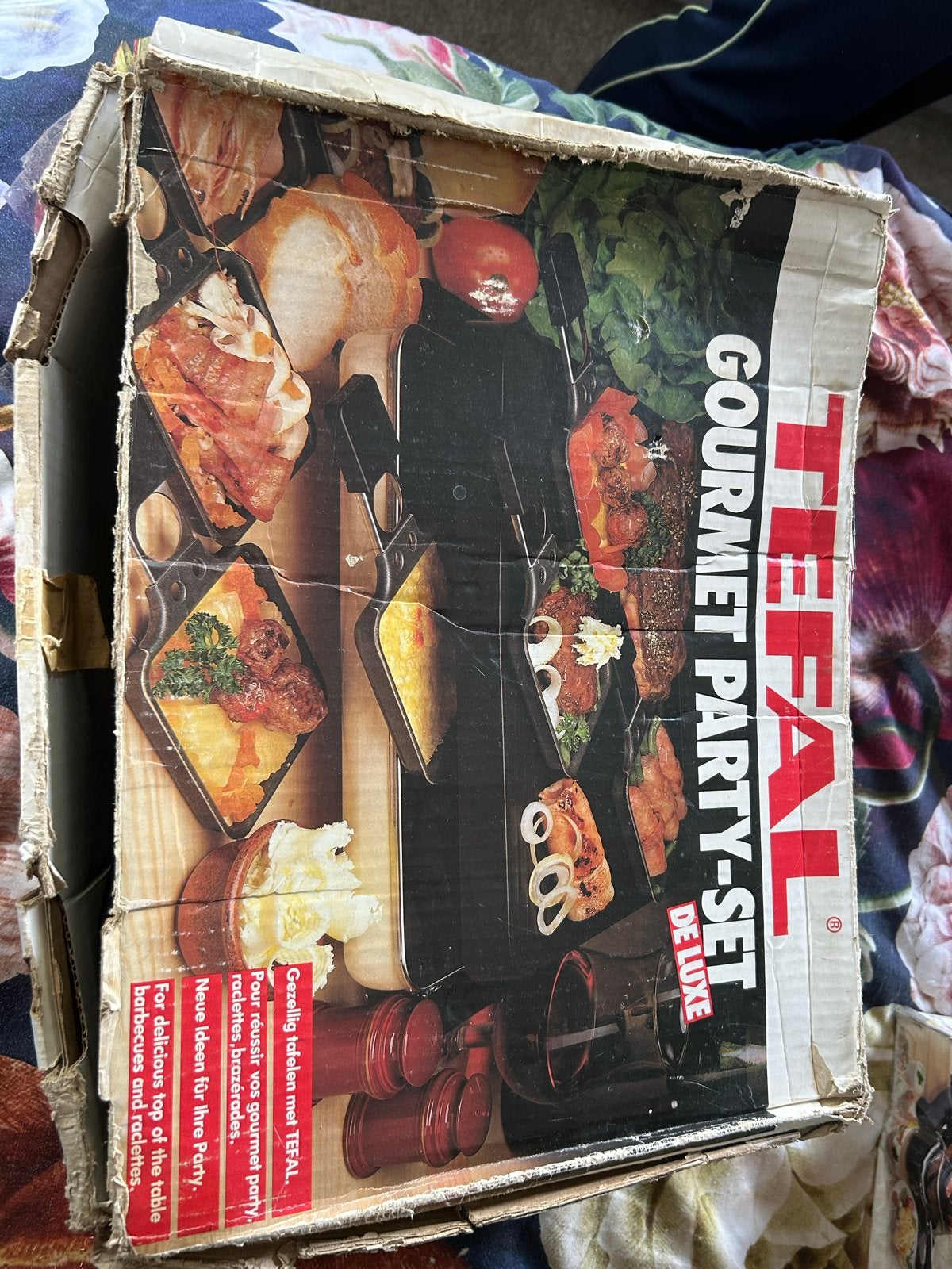 Tefal Gourmet Party-Set De Luxe Raclette Grill, Ophalen of Verzenden, Gebruikt, 8 personen of meer