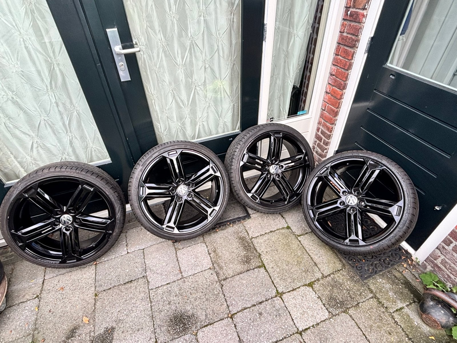 Velgen Golf - 19 inch - Zwart, Auto-onderdelen, Gebruikt, Banden en Velgen, Ophalen, 19 inch