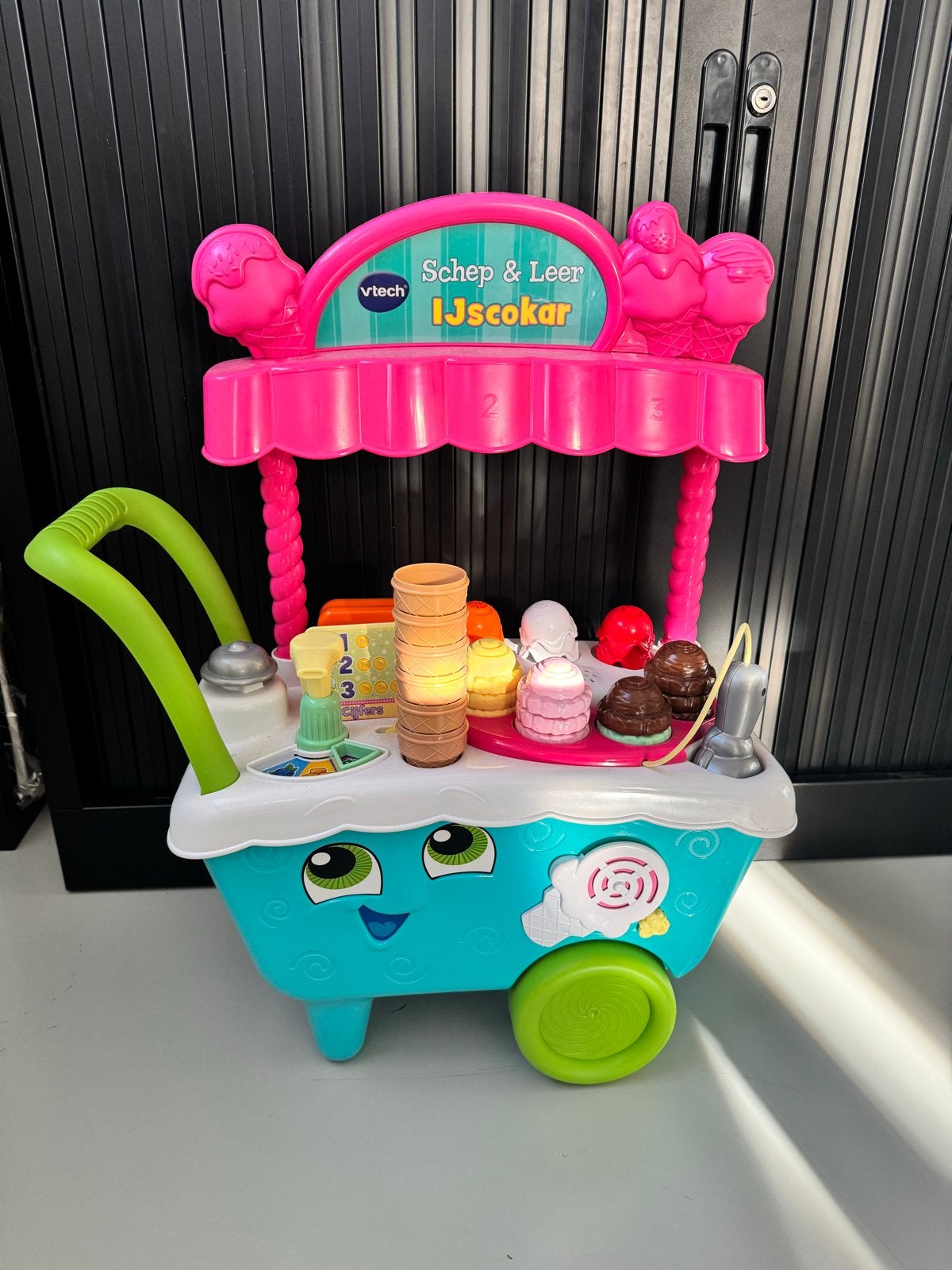 VTech Schep & Leer IJscokar met extra accessoires, Kinderen en Baby's, Speelgoed | Vtech, Ophalen, Zo goed als nieuw, 2 tot 4 jaar