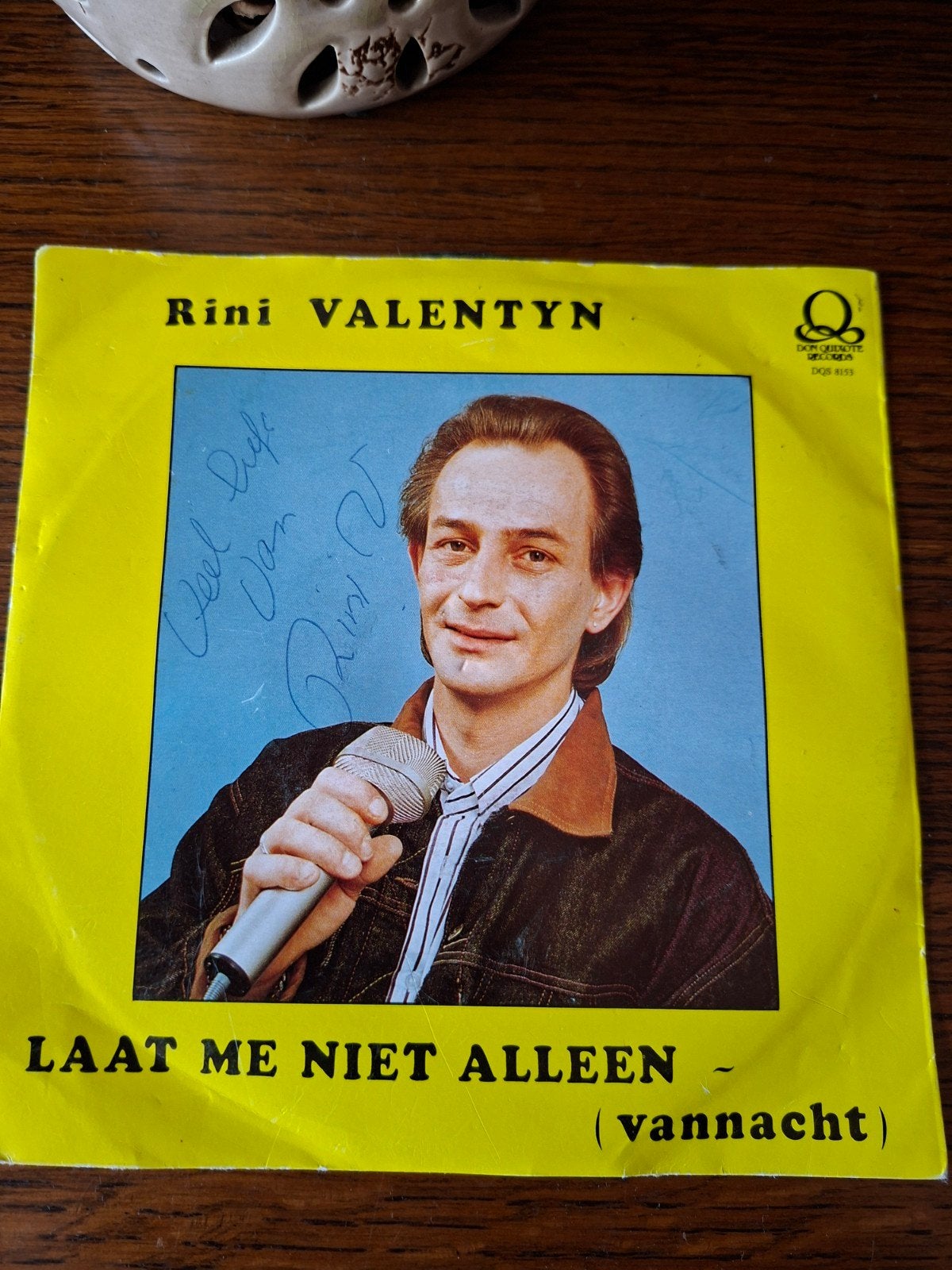 Rini Valentyn - Laat Me Niet Alleen (Vannacht) - Gesigneerd, Gebruikt, Ophalen of Verzenden, EP, Nederlandstalig