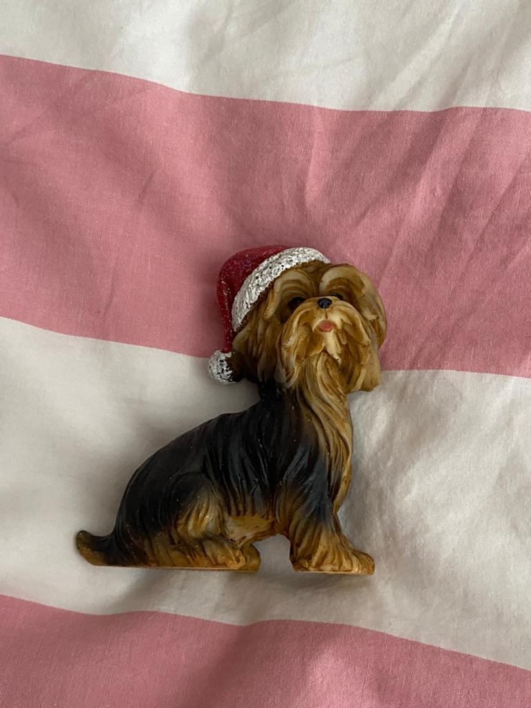 Honden kerst beeldtje, Ophalen of Verzenden, Zo goed als nieuw