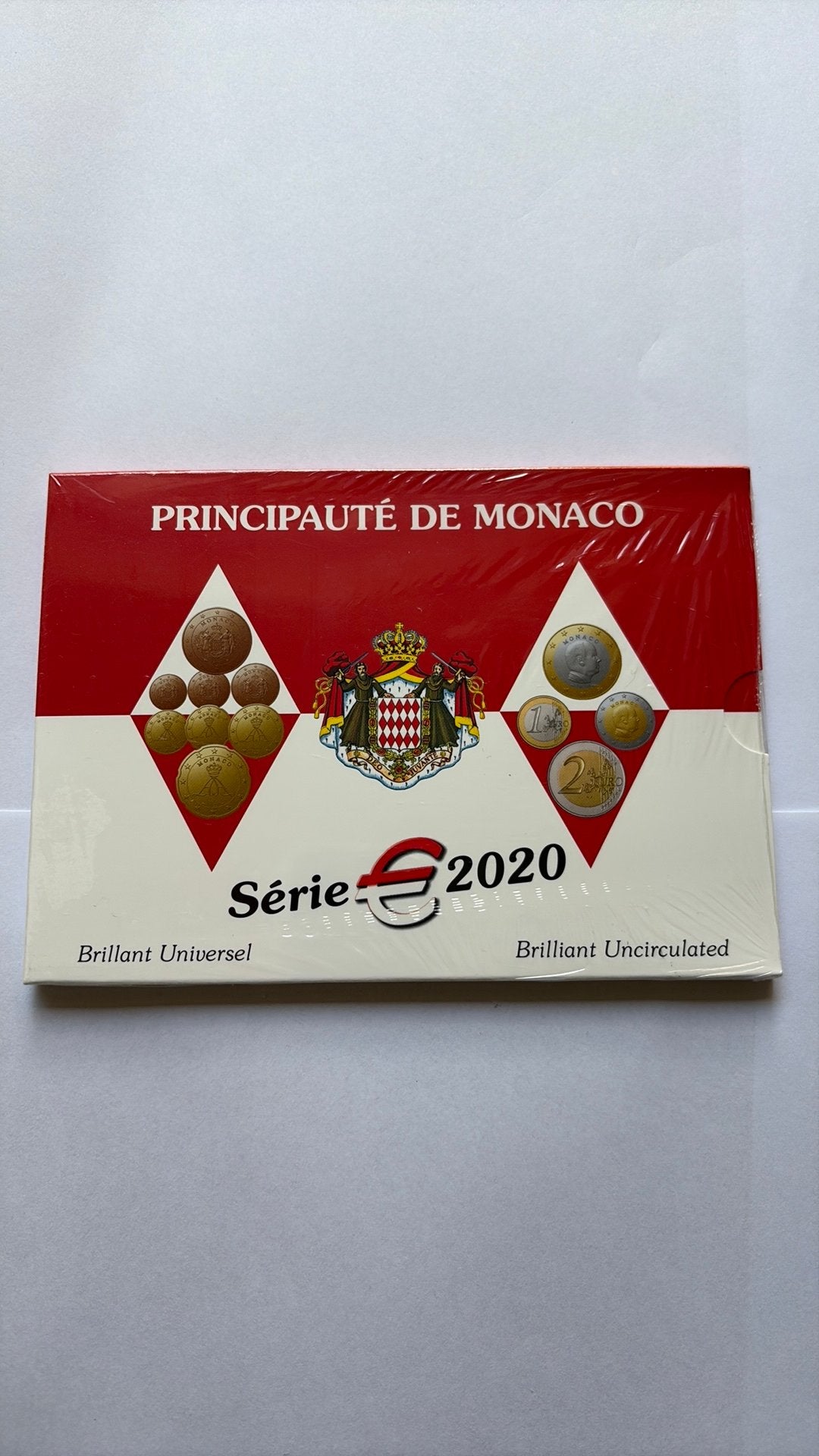 Monaco BU set 2020 1 cent tm 2 euro in blister, Ophalen of Verzenden, Monaco