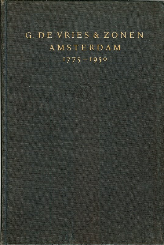 G.de Vries & Zonen Amsterdam 1775-1950. Fraai gedenkboek, Ophalen of Verzenden, Gelezen