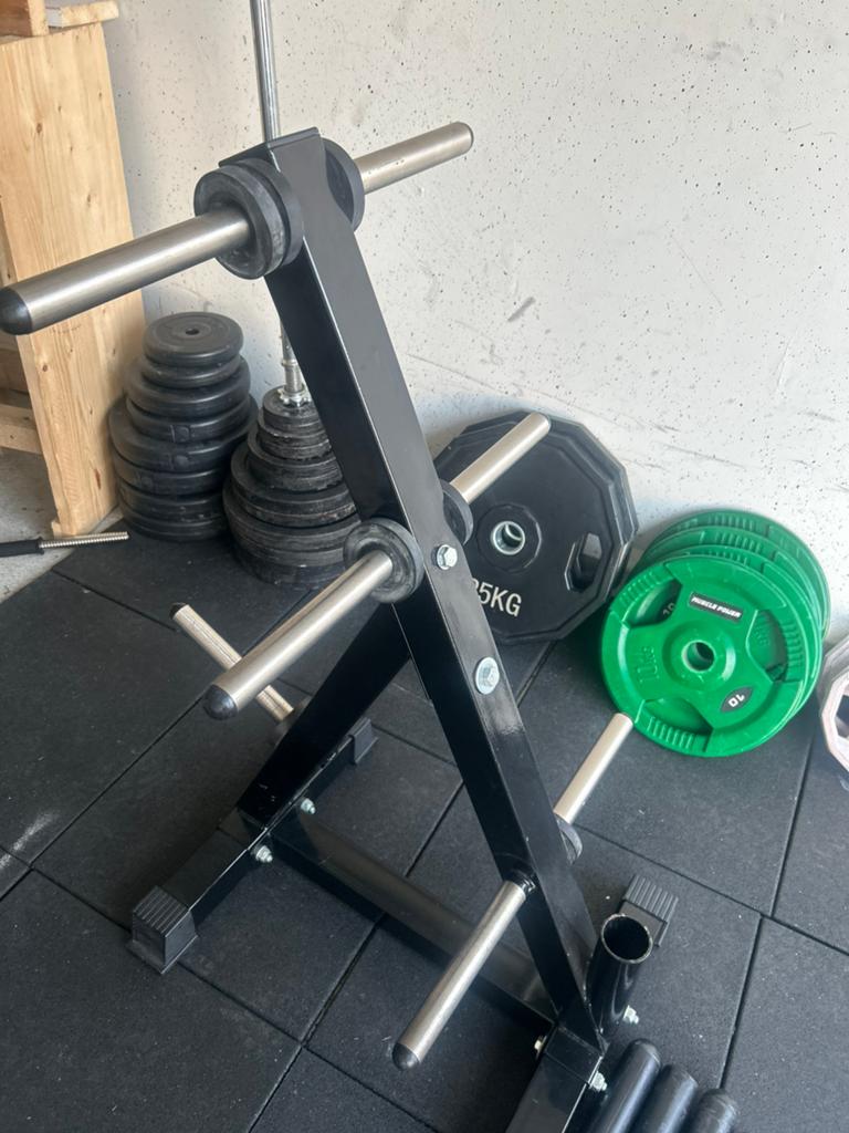 Halterschijven opbergrack, Sport en Fitness, Ophalen, ., Zo goed als nieuw, .