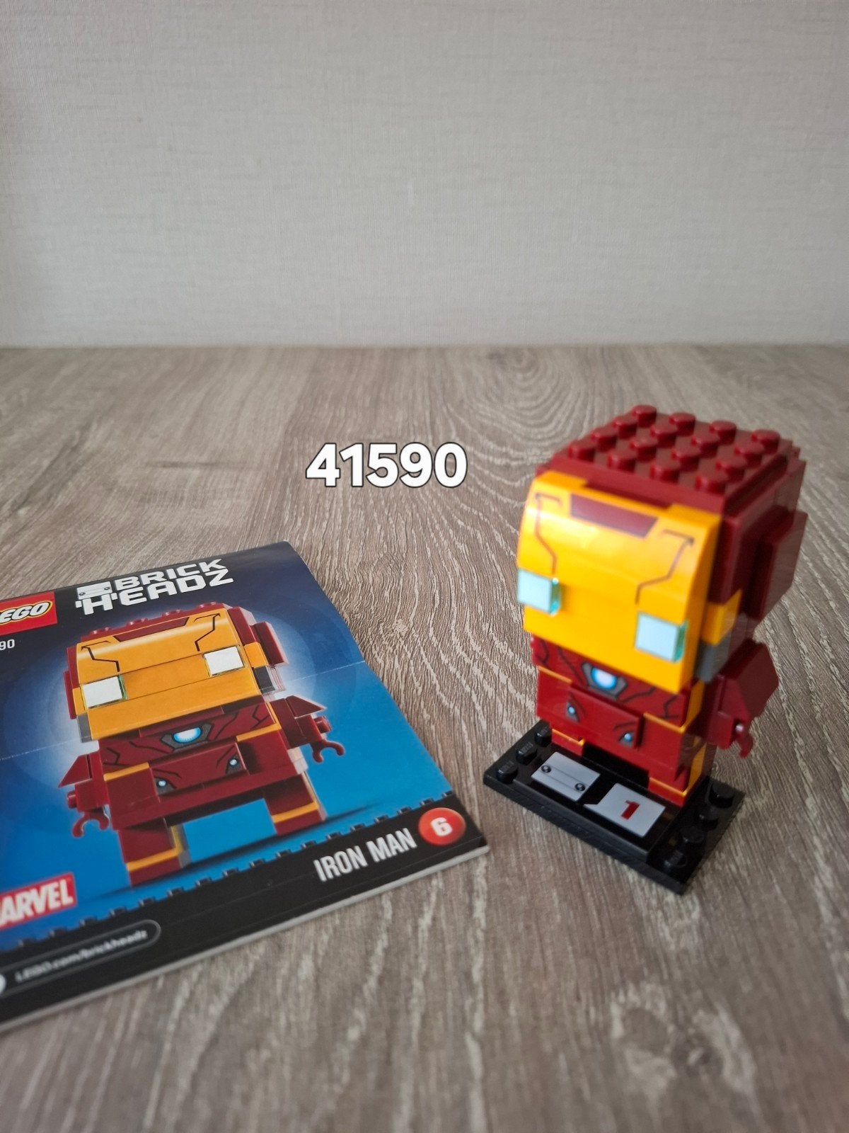 LEGO BrickHeadz 41590 Iron Man, Ophalen of Verzenden, Zo goed als nieuw